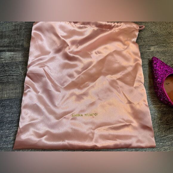 Amina Muaddi Pink Stiletto Heels#21 - Picture 7 of 8